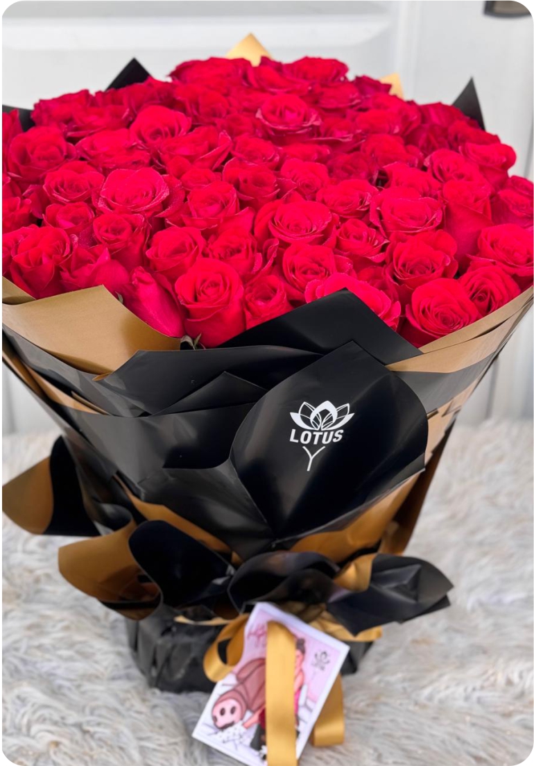 Bouquet 100 Rosas
