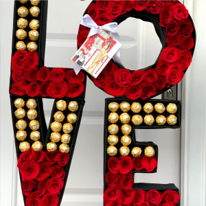 Letras de Rosas Pequeñas 70 cm